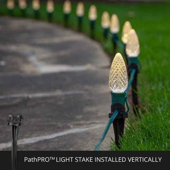 5" Wintergreen Lighting PathPRO TM Christmas Light Stake, 25 Pack