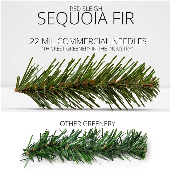 9' x 14" Sequoia Fir SoftTwinkle Prelit Commercial LED Christmas Garland, 100 Warm White Lights