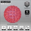 7.5" Pink T5 LED Starlight Sphere, 100 Lights