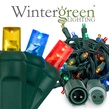 50 WeatherPRO TM 5mm Multi Color LED Christmas Lights, 4" Spacing