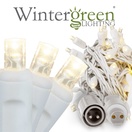 WeatherPRO<sup>TM</sup> 5mm Warm White LED Christmas Lights, White Wire