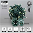 100 WeatherPRO TM 5mm Warm White LED Christmas Lights, 4" Spacing