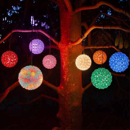 6" Purple T5 LED Starlight Sphere, 50 Lights