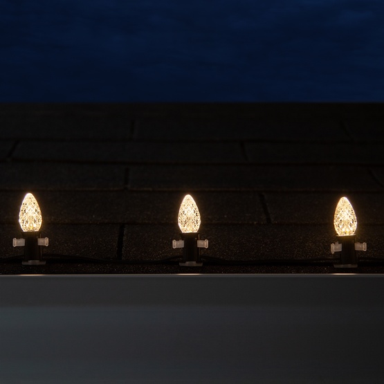 C7 Warm White OptiCore LED Christmas Light Bulbs, Contractor Pack