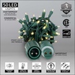 50 WeatherPRO TM 5mm Warm White LED Christmas Lights, 4" Spacing