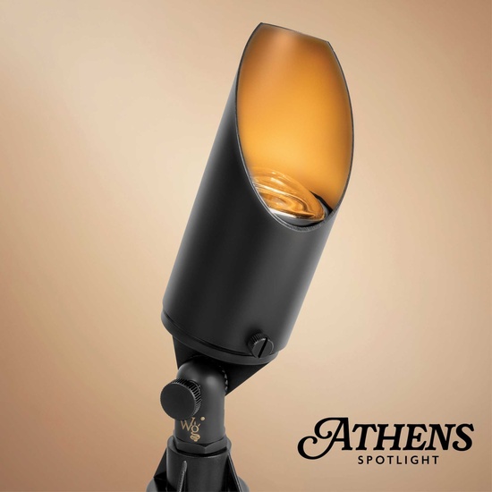 Athens Outdoor Spotlight, Black