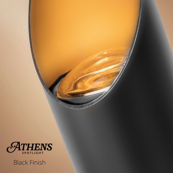 Athens Outdoor Spotlight, Black