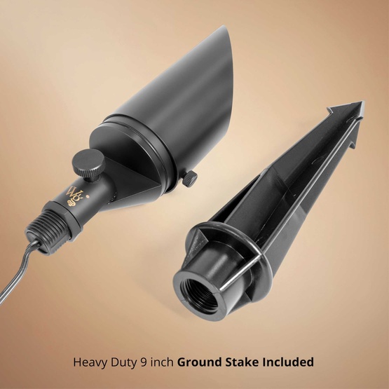 Athens Outdoor Spotlight, Black