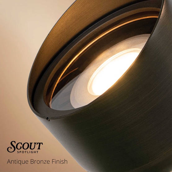 Scout Outdoor Spotlight, Antique Bronze