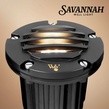 4.75" Savannah Well Light with Gravel Guard, Black