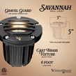 4.75" Savannah Well Light with Gravel Guard, Black
