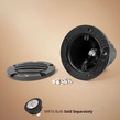 4.75" Savannah Well Light with Gravel Guard, Black