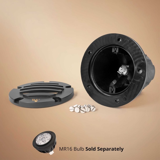  Savannah Well Light with Gravel Guard, Black