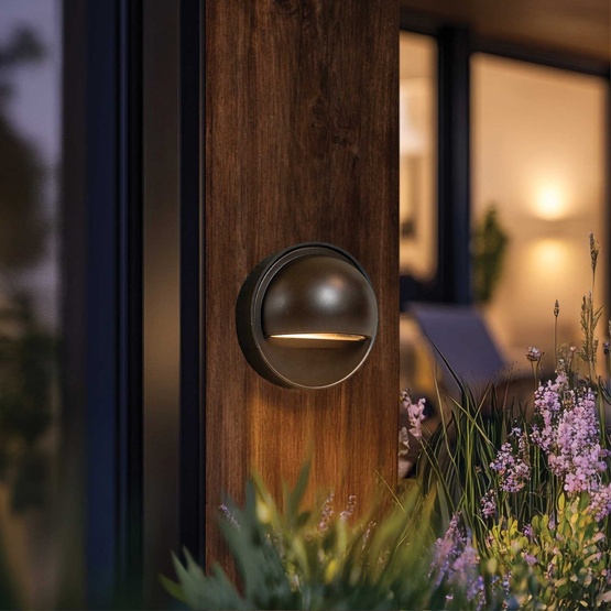 Harper Outdoor Low Voltage Landscape Lighting Deck Light, Antique Bronze