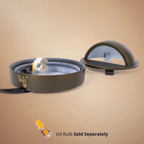 Harper Outdoor Low Voltage Landscape Lighting Deck Light, Antique Bronze