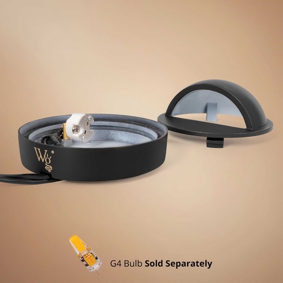 Harper Outdoor Low Voltage Landscape Lighting Deck Light, Black