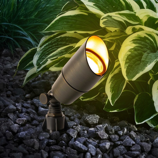 Jasper Compact Outdoor Spotlight, Antique Bronze