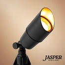 Jasper Outdoor Low Voltage Landscape Lighting Compact Spotlight, Black