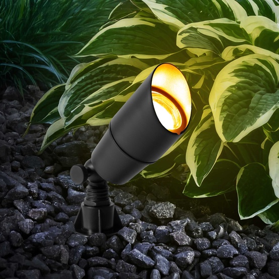 Jasper Compact Outdoor Spotlight, Black