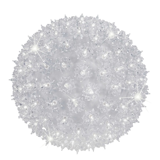 6" Cool White T5 LED Twinkle Starlight Sphere, 50 Lights