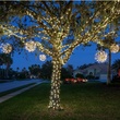 16" Gold UltraBright Starburst Lighted Branches, Warm White LED Flashing Lights, 1 pc