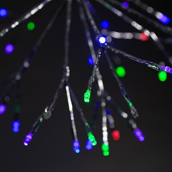 16" Silver UltraBright Starburst Lighted Branches, Multicolor LED Flashing Lights, 1 pc