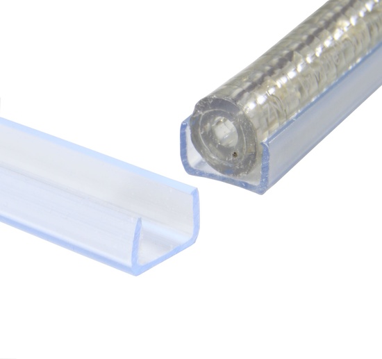 3' - 10mm (3/8") Rope Light Channel Track