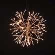 20" White UltraBright Starburst Lighted Branches, Warm White LED Flashing Lights, 1 pc