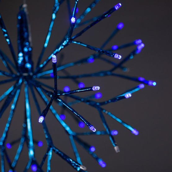 16" Blue UltraBright Starburst Lighted Branches, Blue LED Flashing Lights, 1 pc