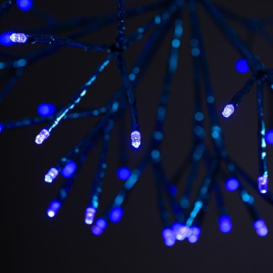 16" Blue UltraBright Starburst Lighted Branches, Blue LED Flashing Lights, 1 pc