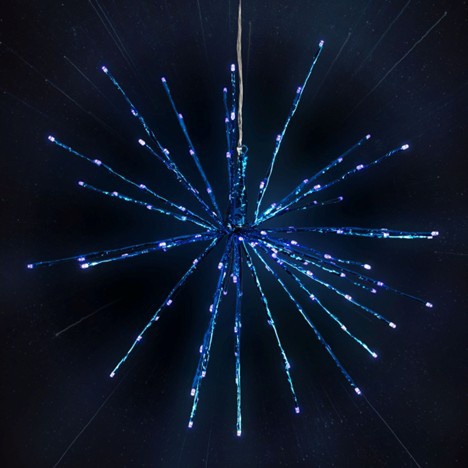 24" Blue SuperNova Starburst Lighted Branches, Blue LED Lights, 1 pc