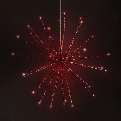 24" Red SuperNova Starburst Lighted Branches, Red LED Lights, 1 pc