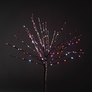 Brown Glimmer Spray Lighted Branches with Pink / Amber / Pure White Twinkle (Rose) LED Lights, 1 pc