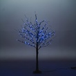 4' Black LED Birch Tree, Purple Lights