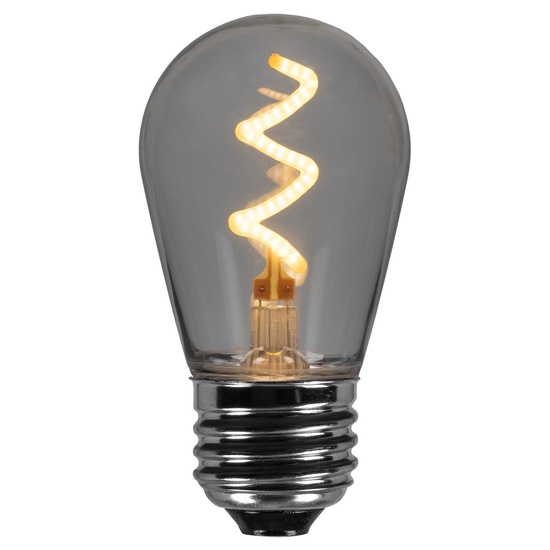 S14 Warm White Zig Zag Filament LED Replacement Bulbs