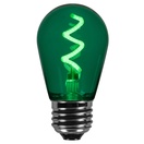 S14 Green Zig Zag Filament LED Replacement Bulbs