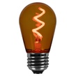 S14 Amber / Orange Zig Zag Filament LED Replacement Bulbs