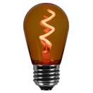 S14 Amber / Orange Zig Zag Filament LED Replacement Bulbs