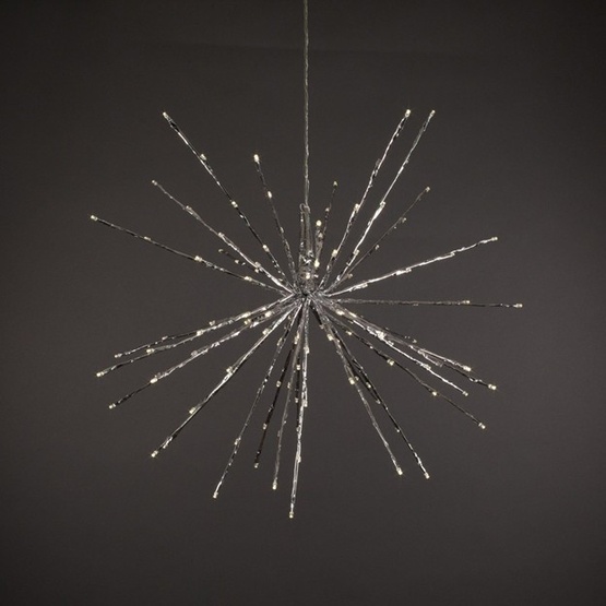 16" Silver SuperNova Starburst Lighted Branches, Pure White LED Lights, 1 pc