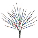 Brown Glimmer Spray Lighted Branches with Multicolor LED Lights, 1 pc