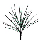 Brown Glimmer Spray Lighted Branches with Green LED Lights, 1 pc