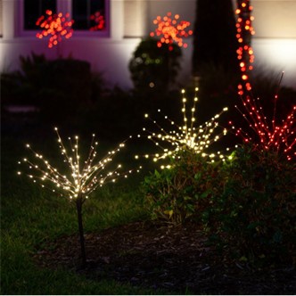 36" Brown Glimmer Spray Lighted Branches, Warm White LED Lights, 1 pc