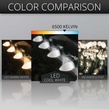 C7 Cool White Smooth OptiCore LED Christmas Light Bulbs