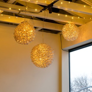 6" Warm White LED Moonlight Orb