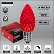 C7 Red OptiCore LED Halloween Pathway Lights, 25 Lights, 25', 5 Inch PathPRO Stakes
