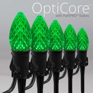 C7 Green OptiCore LED Halloween Pathway Lights, 5" PathPRO Stakes