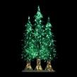 7' 2D LED Christmas Trees, Set of 3