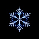 36" LED Christmas Snowflake with 6-Point Star Center