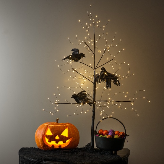 3' Black Fairy Light LED Tree 