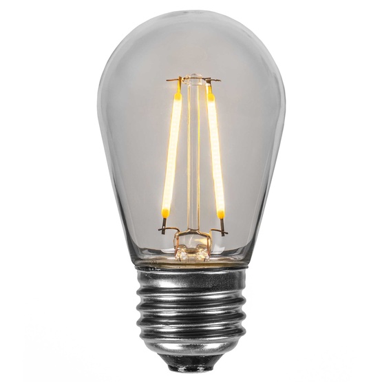 S14 Warm White Double Filament LED Replacement Bulbs